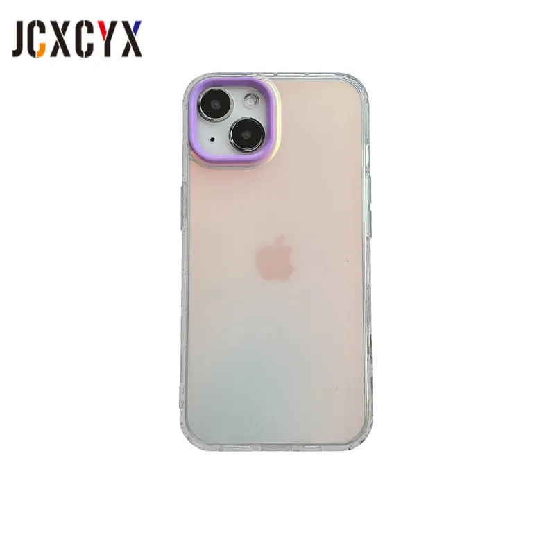 iphone 13 pro max leather case Luxury Matte Laser Transparent Soft Case For iPhone 13 14 12 11 Pro Max XS XR X 8 7 Plus SE3 Camera Lens Protection Clear Cover case for iphone 13 pro max