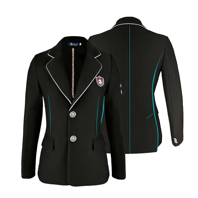 Knight's uniform horse riding clothes Knitted stretch Knight coat Equestrian riding costume woman competition coat rider jacket 5