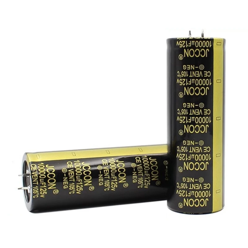 JCCON 125V10000UF 10000UF 125V High Frequency Low ESR Audio Aluminum Electrolytic Capacitors 35X70MM 35x100mm 1PCS