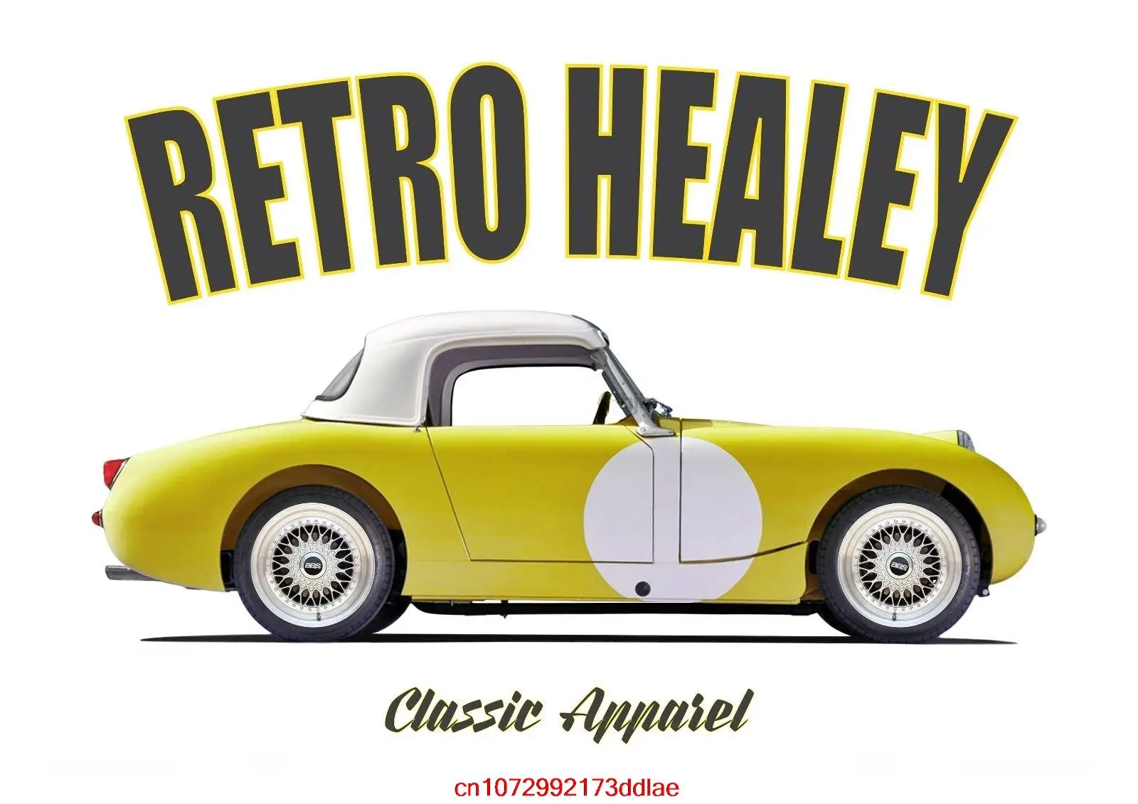 Austin Healey Sprite T-Shirt Retro Healey. Mobil Klamik. Dimodifikasi. Reli Mobil