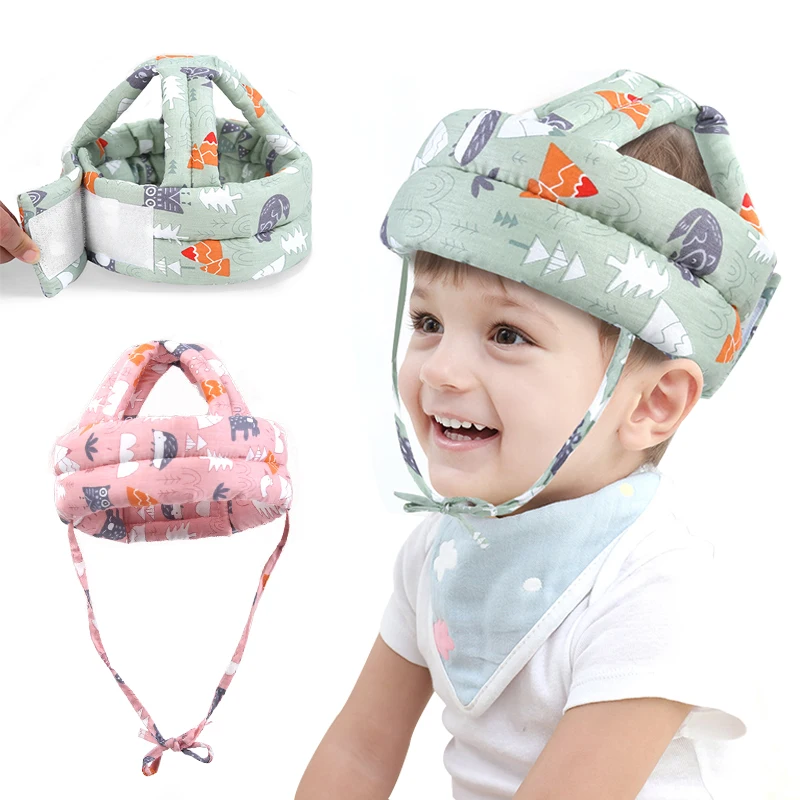 Baby Helmet Toddler Head Protector Baby Toddler Anti-Collision Cap Adjustable Child Safety Soft Helmet Toddler Anti-Fall Pad