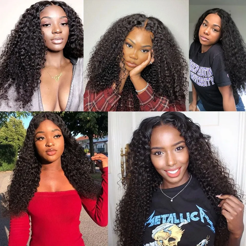 Human Hair Closure Gabrielle Kinky Curly Lace Closure 4x4 with Baby Hair