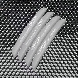 6-Piece Auto Car Door Edge Protection Guard Set - Trim Molding Scratch Protector & Crash Bar (Grey-4pcs)