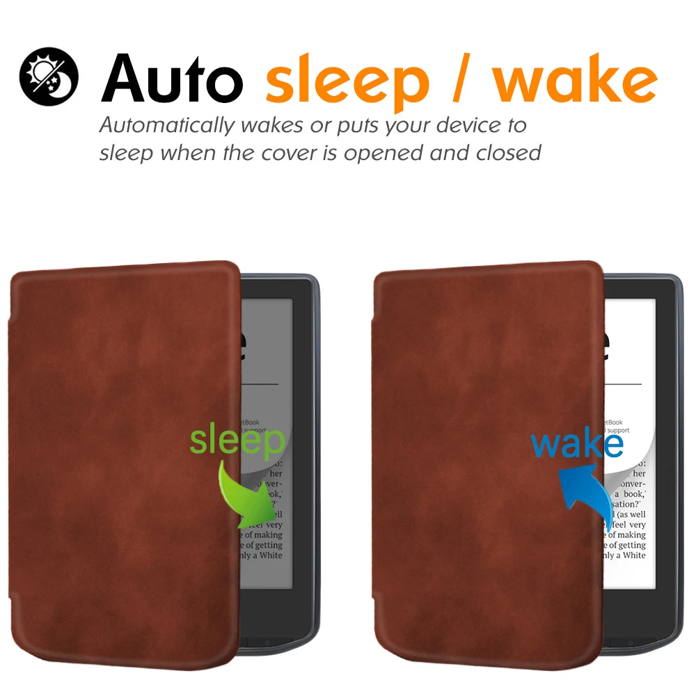 Estojos de Couro pu para Pocketbook Soft Tpu Tampa Traseira Auto Wake Sono Pocketbook Verso Pro 629 634 2023 - Imagem 2
