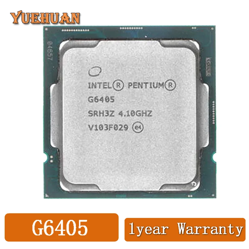 

Процессор Intel Pentium G6405 4,1 ГГц двухъядерный четырехпоточный процессор 4M 58 Вт LGA 1200
