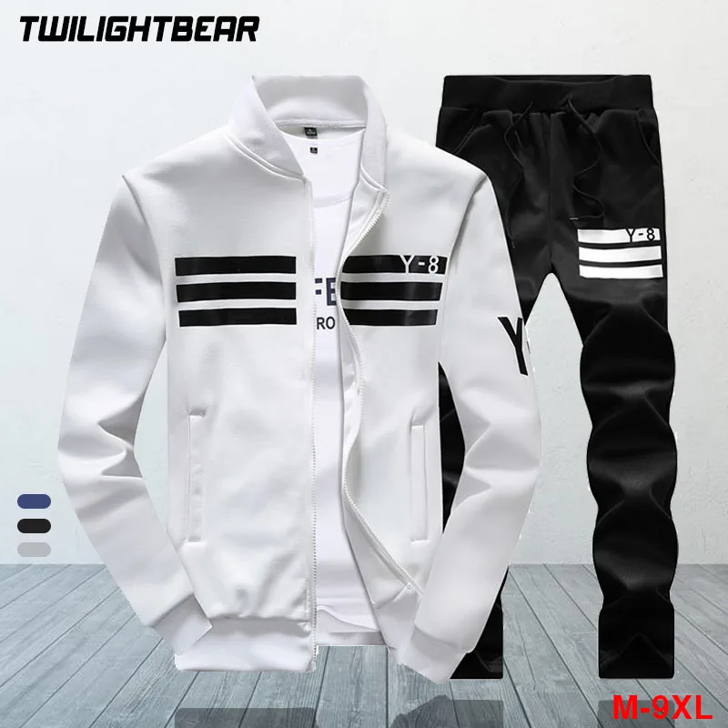 Sports Suit Sports Set Tracksuit Set Outdoor Suit Set Plus Size Men's Trucksuits 9XL Oversized Gym Suit Set Baseball Sweat Suit