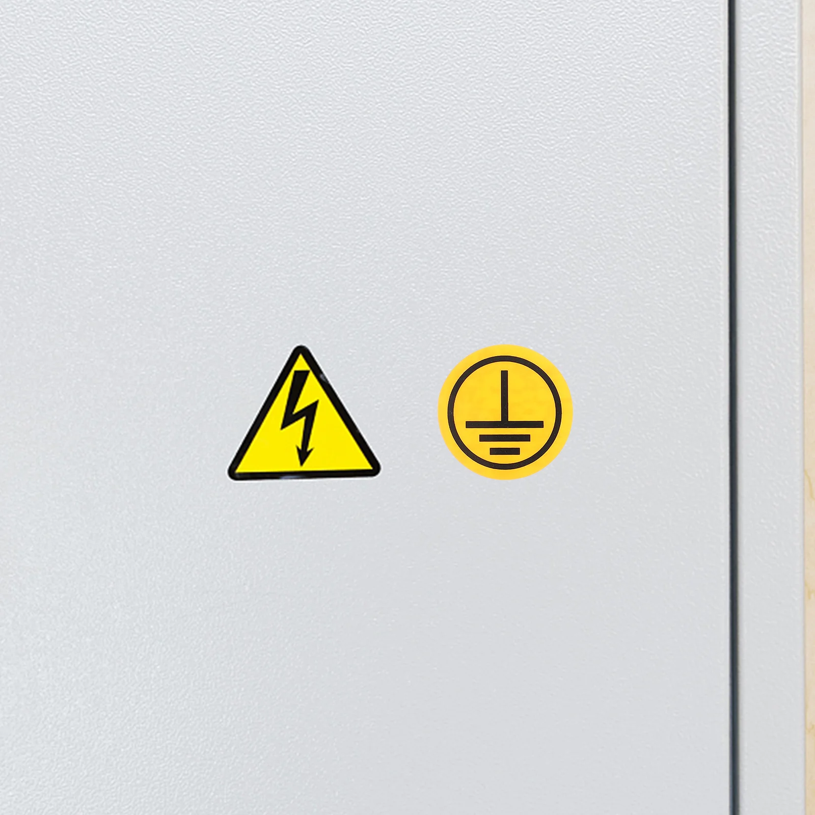 Earth Stickers Signage Sticker Synthetic Paper Electric Labels Warning Electrical Sticker Grounding Warning Decal