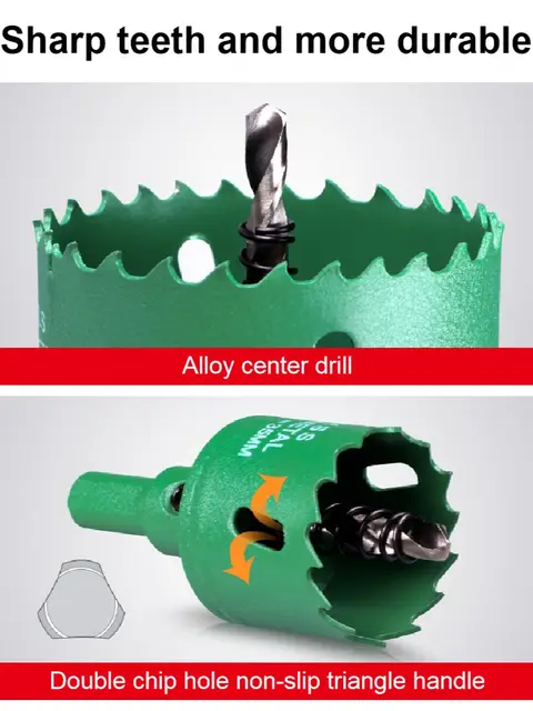 HSS 스틸 바이메탈 구멍 톱: 목재, 석고 보드, 금속 절단에 이상적