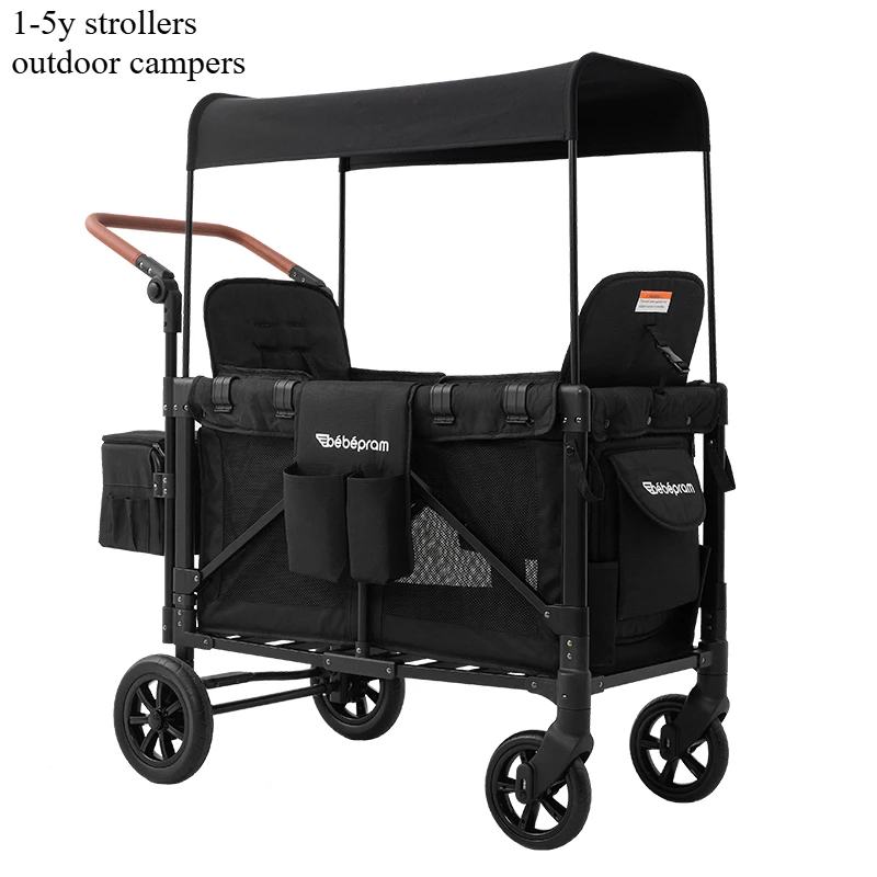 1-5yTwin strollers Outdoor Children's campers with reclining seats