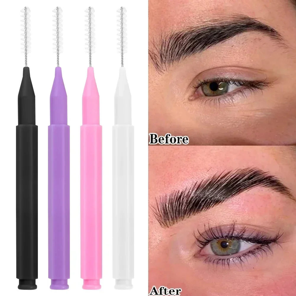 Portable Mini Eyebrow Brushes Disposable Eyelash Brow Lifting Brush Applicators Lash Extension Comb Beauty Makeup Tools 2