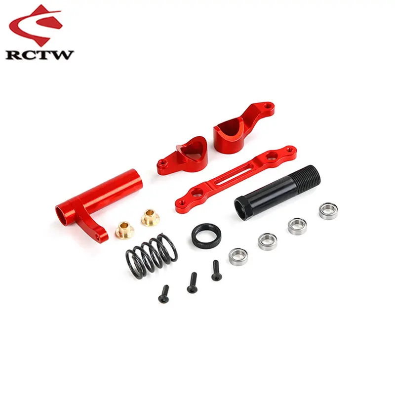

High Quality CNC Metal Steering Kit for 1/8 HPI Racing Savage XL FLUX ROVAN ROFUN TORLAND Monster Brushless Truck Rc Car Parts