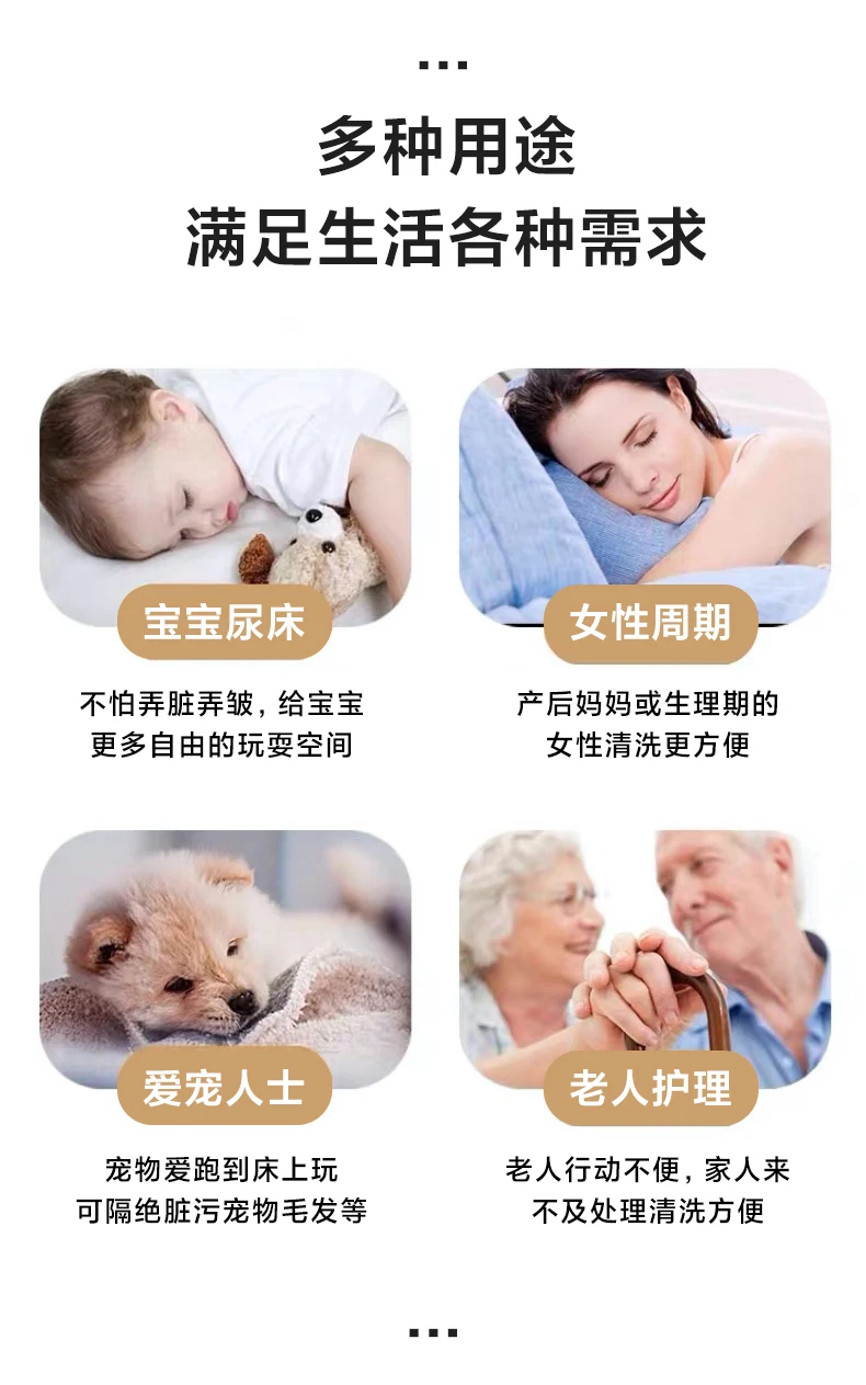 Description Picture 3 of itemWaterproof Mattress Protector Thicken Quilted Mattress Cover Queen Size Fit Sheet With Elastic Band Bedsheet