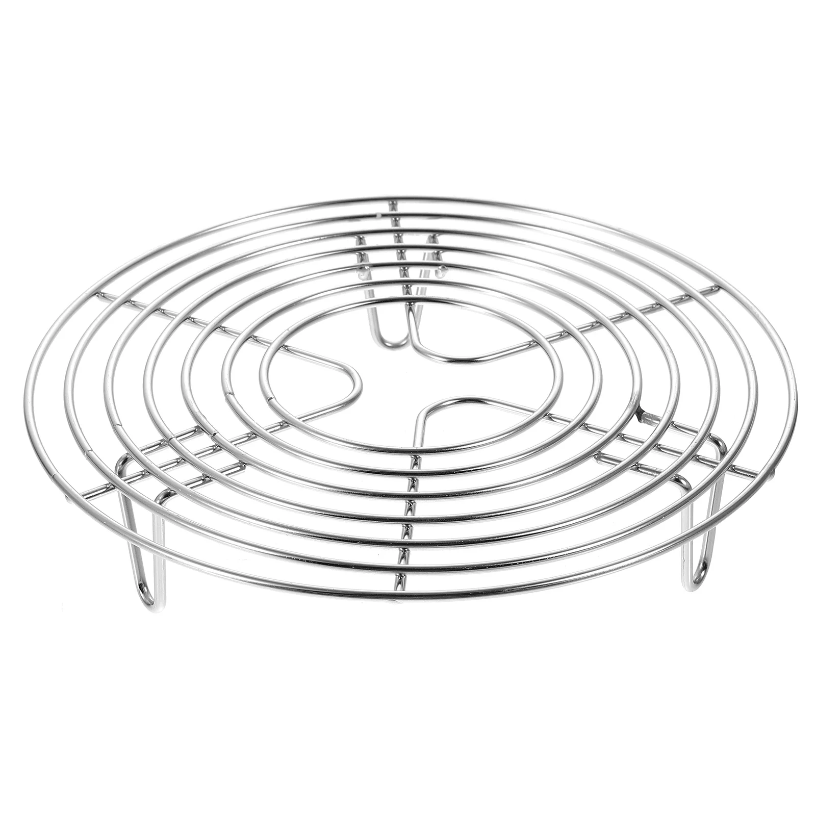 

Stainless Steel Steamer Egg Storage Rack Multi-Purpose Round Cooling Rack For Steaming