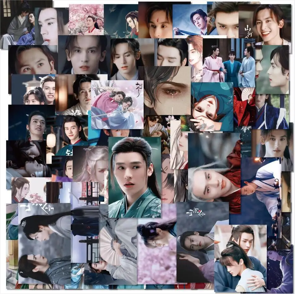 60 шт., аниме-наклейки для косплея Шань-хэ Линг, милые Мультяшные Стикеры с надписью «WORD OF HONOR Wen Kexing Zhou Zishu» для ноутбука, телефона, чемодана