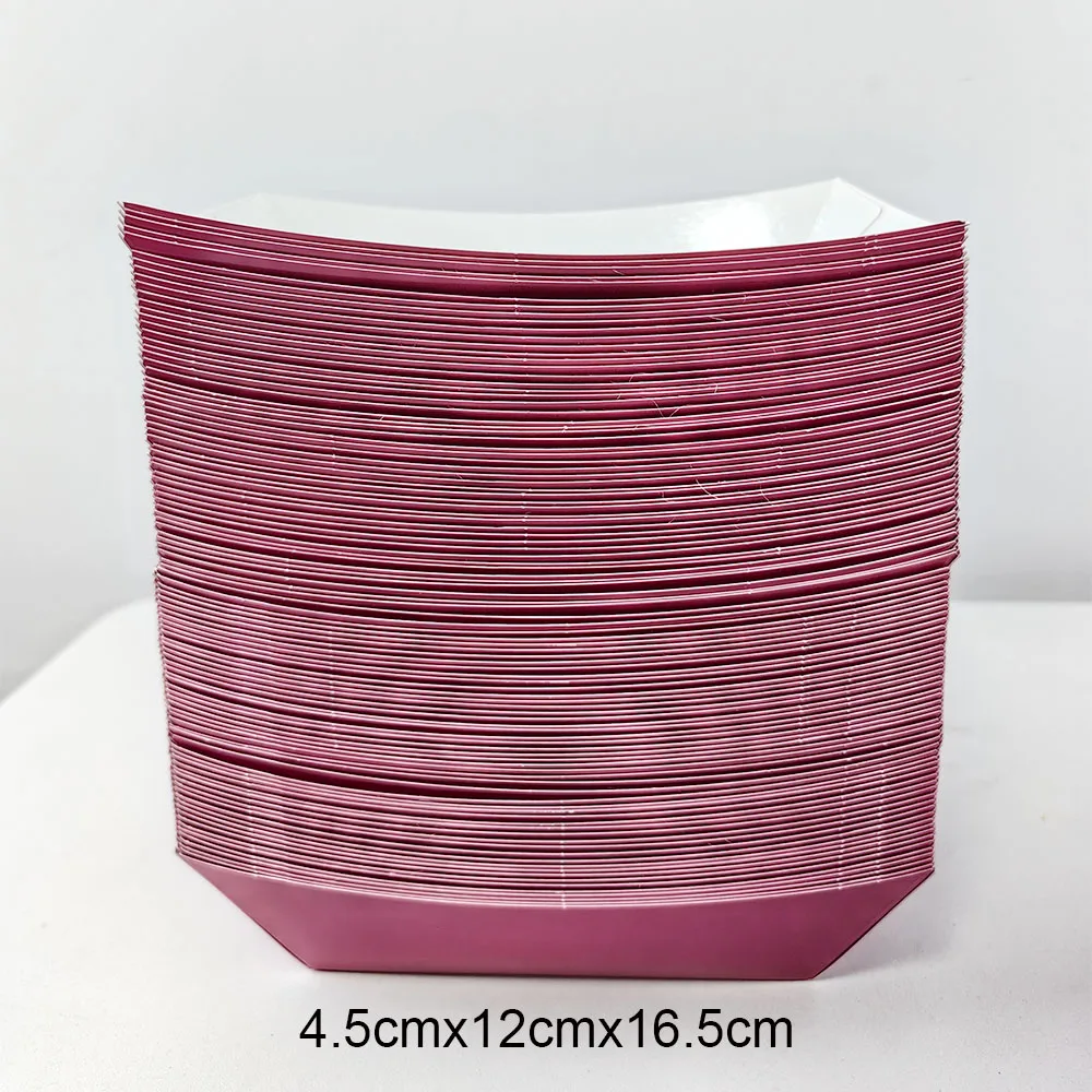 Colorful Disposable Paper Food Trays for Celebrations and Parties