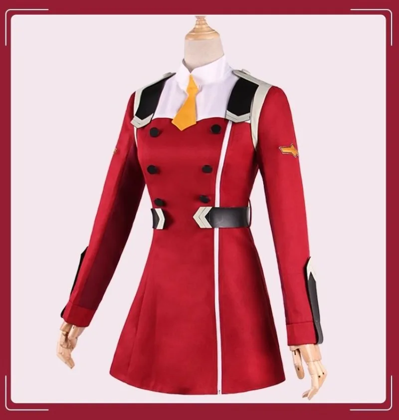 DARLING in the FRANXX Zero Two Red Uniform Cosplay Costume