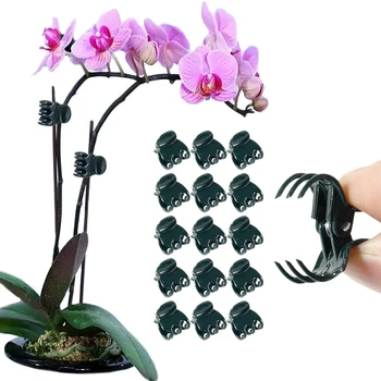 50/100Pcs Plant Clips Butterfly Orchid Flower Support Clamp Fruit Vegetable Stem Vine Branch Tied Buckle Grafting Gardening Tool