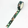 NEW 1PC 10M Red Houses and Trees Mushroom Snowflake Washi Tapes for Scrapbooking Planner Masking Tape Cute Stationery 3