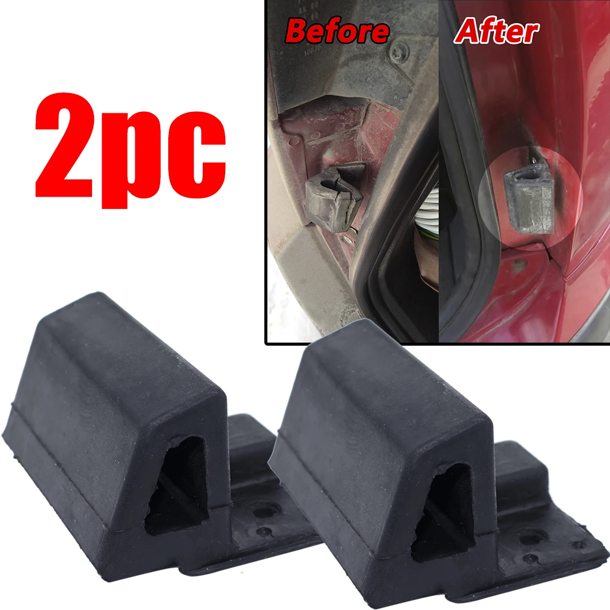 2X Rear Boot Tailgate Bump Stop For Ford Focus MK1 MK2 MK3 Fusion Fiesta Hatchback Trunk Lid Cushion Rubber Silencer Pad 1354972