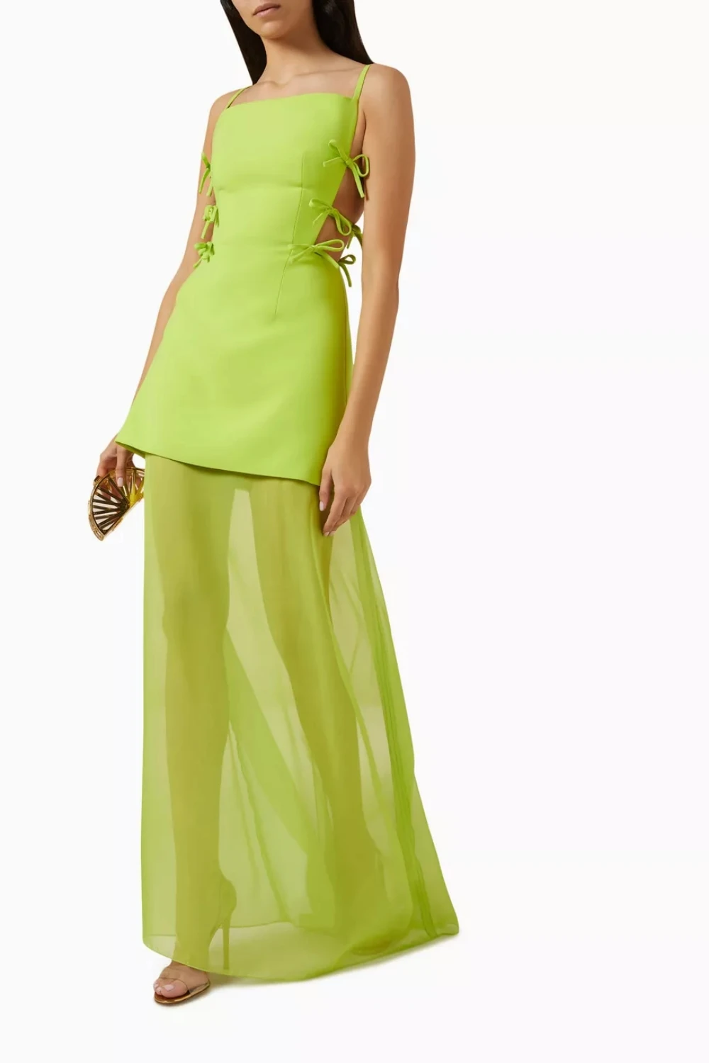 

Mermaid Evening Dresses Side Slit Spaghetti Straps Sweetheart Neck Line Zipper Up Floor-Length Sweep Train Cocktail Dress