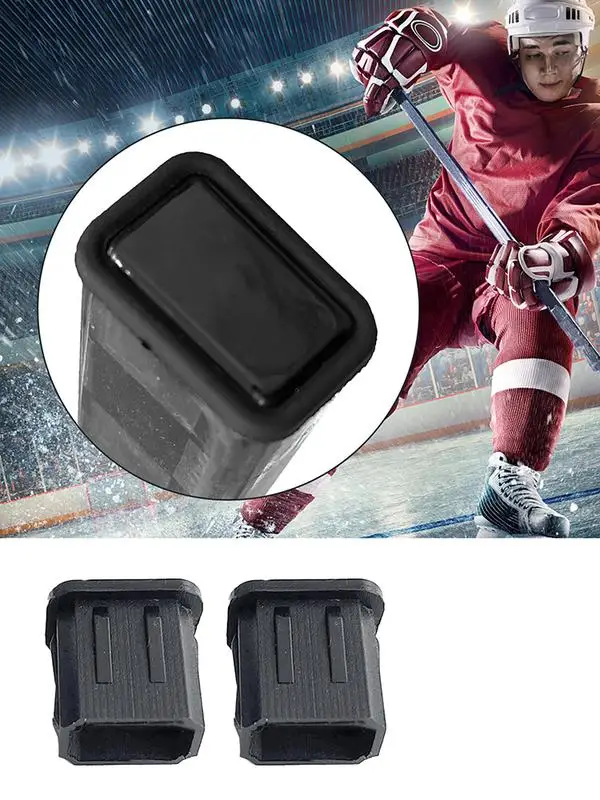 10 Embouts De Bâton De Hockey - Caoutchouc, Protection Pour Hockey Sur Glace Et Sur Gazon