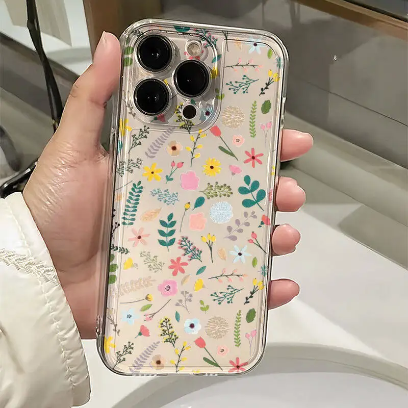 Floral Soft TPU Phone Case Cover