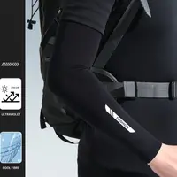 1 Pair Arm Sleeve Breathable Quick Dry UV Protection Cycling Sport Sleeve Ice Fabric Sunscreen Sports Wear Fitness Arm Sleeve 2