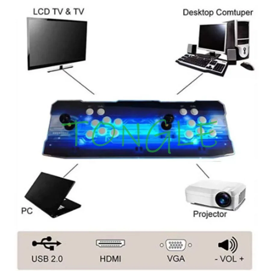 3d Pandora Saga Wifi Arcade Stick Game Console Built-in Cx