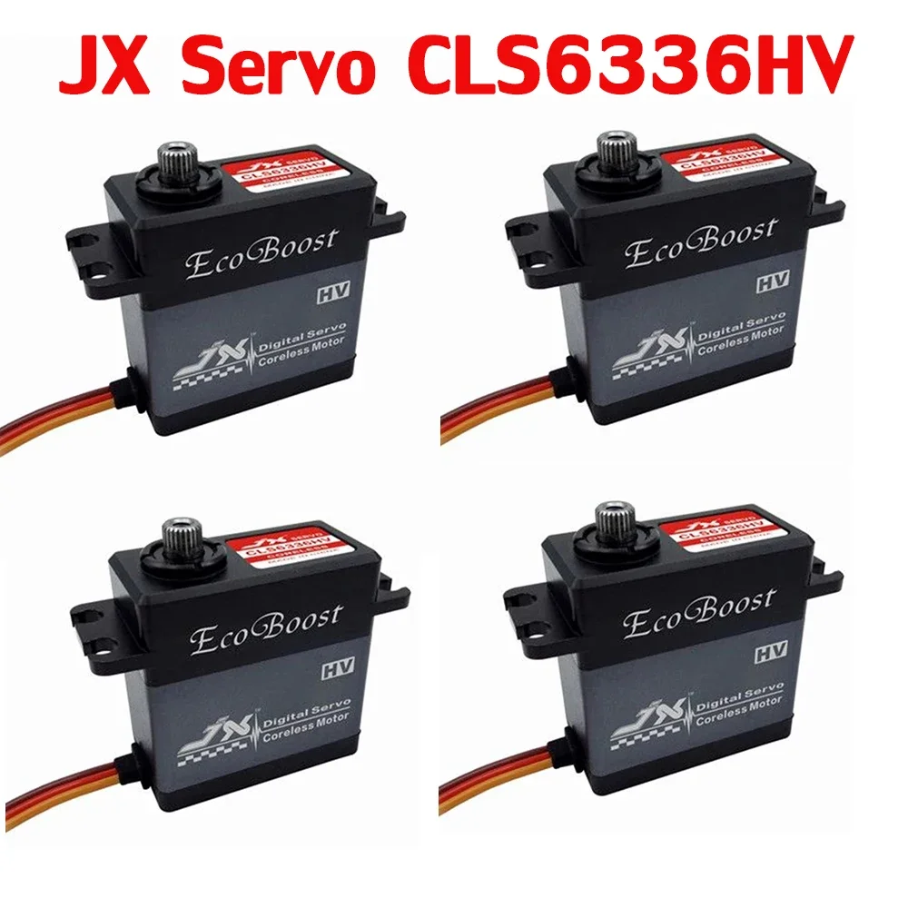 ラジコンヘリ用ダブルベアリング コアレスサーボ Jx ecoboost CLS6336HV 36キロ大トルクcncデジタルコアレス