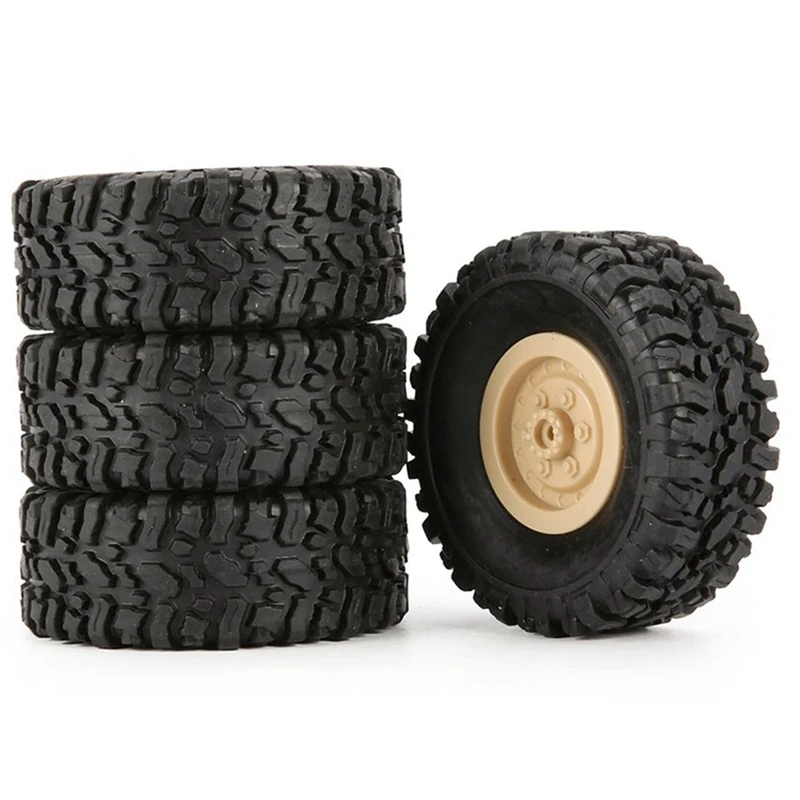 

4 шт. резиновые колесные обода шины для RC 1/16 WPL B-1/B-24/C-14/C-24 & 2 шт. алюминиевый сплав амортизатор Внутренняя пружина