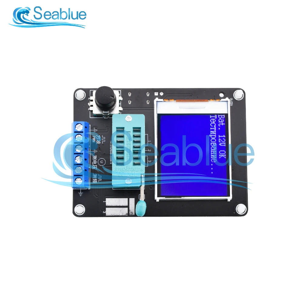 GM328A Transistor Tester Digital Multimeter Electrical Capacitance Meter Diode Triode Resistor ESR Meter Radio Diode Tester 3