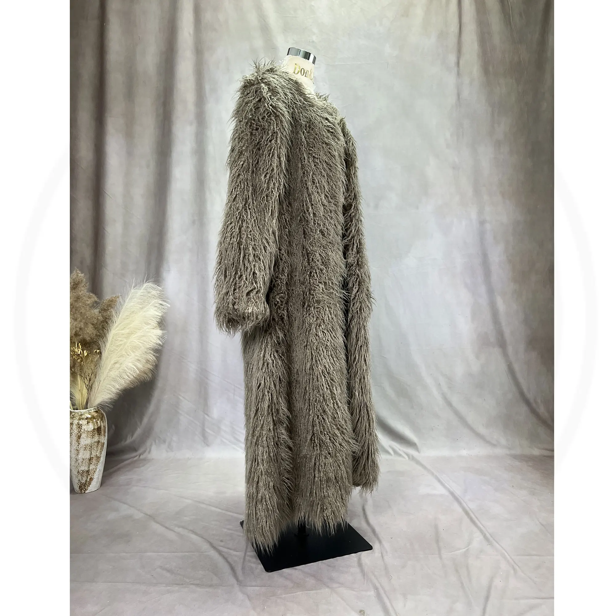 Don&Judy Fur Long Coats Maternity Pregnancy Women Overcoat Large Size Oversize Faux Fur Jackets Autumn Winter Female Outerwear