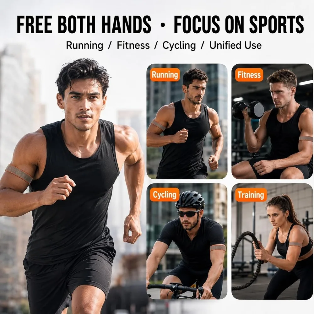 Enhanced Sport Arm Band for Fitness Trackers - Elastic Nylon Strap for Arm/Ankle