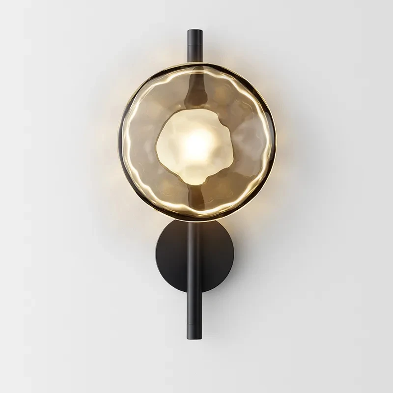 

Nordic Glass Wall Lamp Modern Wall Light Metal Lamp G9 Bulb For Bedroom Besides Parlor Restaurant Corridor Aisle Wall Sconce