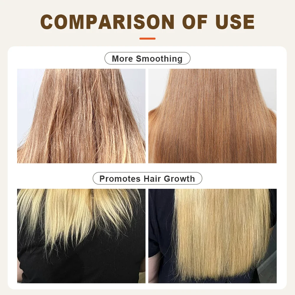 PURC Hair Shampoo Conditioner Hair Oil Set Smoothing Hair Loss Treatment Repair Damamged Nourish Hair Care Products 5