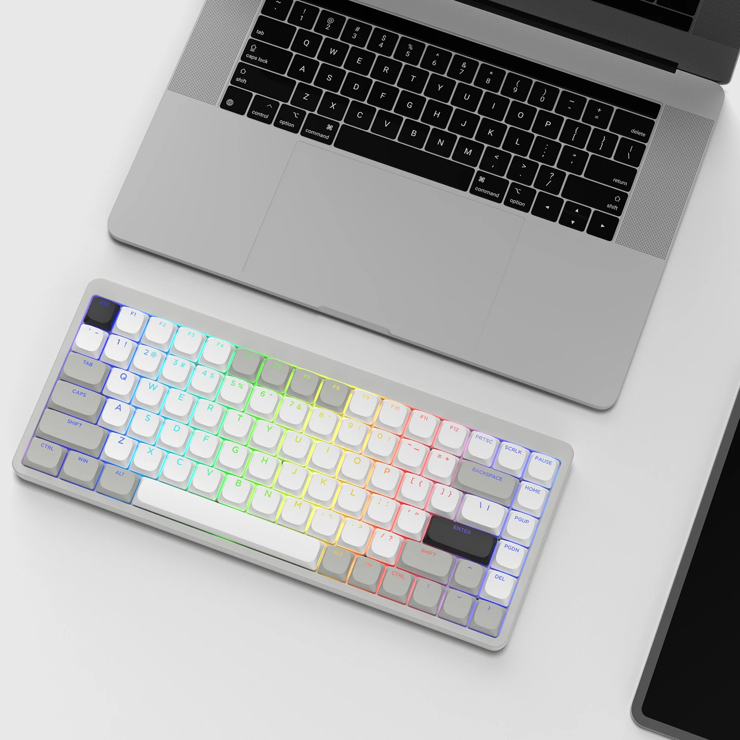 Minimalista Low Profile Pbt Keycaps Custom Double Shot Key Cap para Gateron Cherry mx Switches Gamer Teclado Mecânico 143 Chaves - Imagem 2