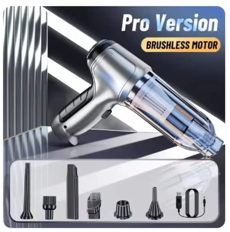 Customizable Wireless Handheld Vacuum Cleaner for Home & Car – Strong Suction, Wet/Dry Dual Use, Mini Appliance
