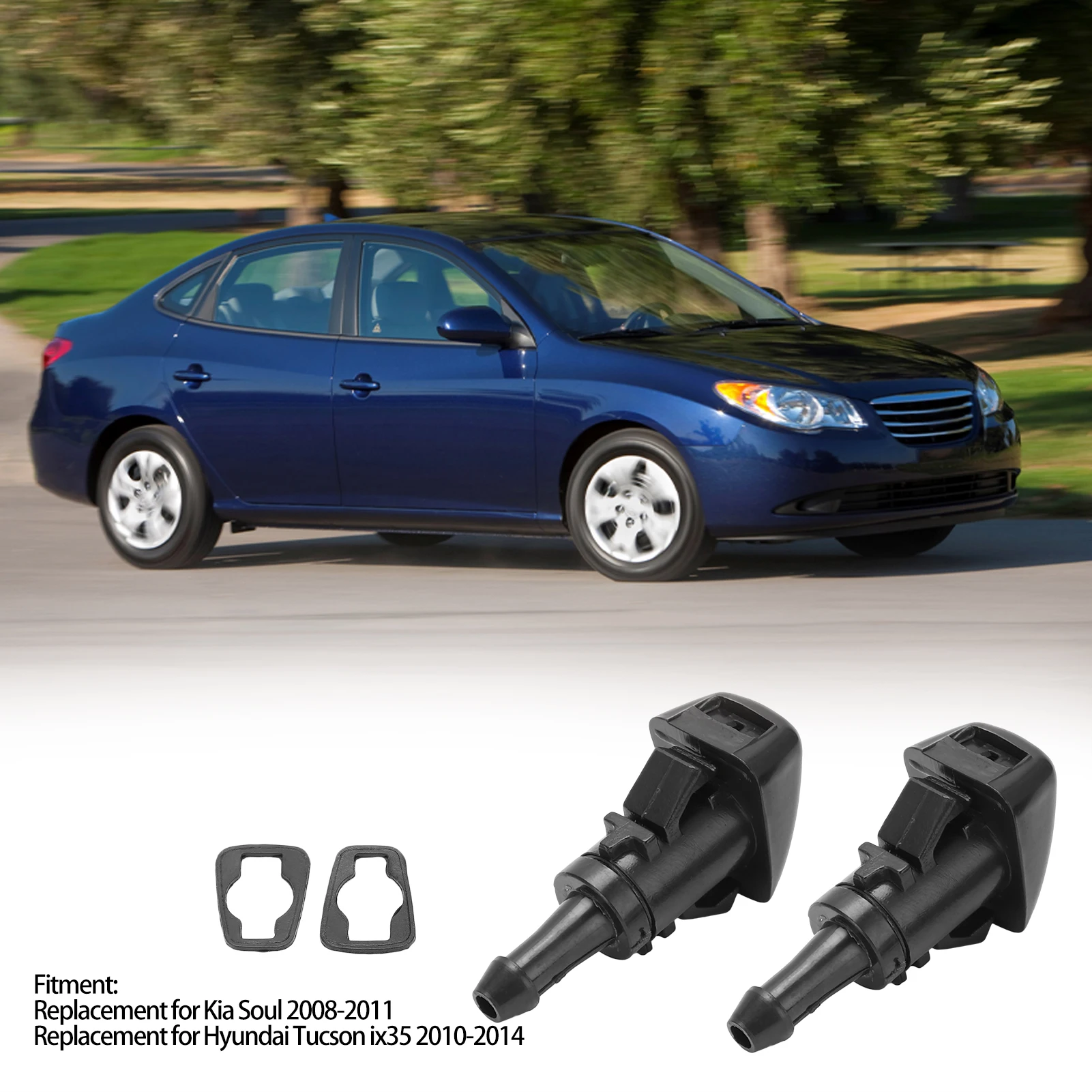 

98630-2K100 Windscreen Washer Nozzle For Soul 2008‑2011 Spray Nozzle Replacement 86636FG051 986303J000 986301R100
