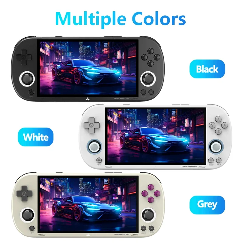 

Портативная игровая консоль Trimui Smart Pro в стиле ретро, 4,96 дюйма, Карманная игровая консоль с открытым исходным кодом, 26 симуляторов, аккумулятор 5000 мАч, портативная игровая консоль