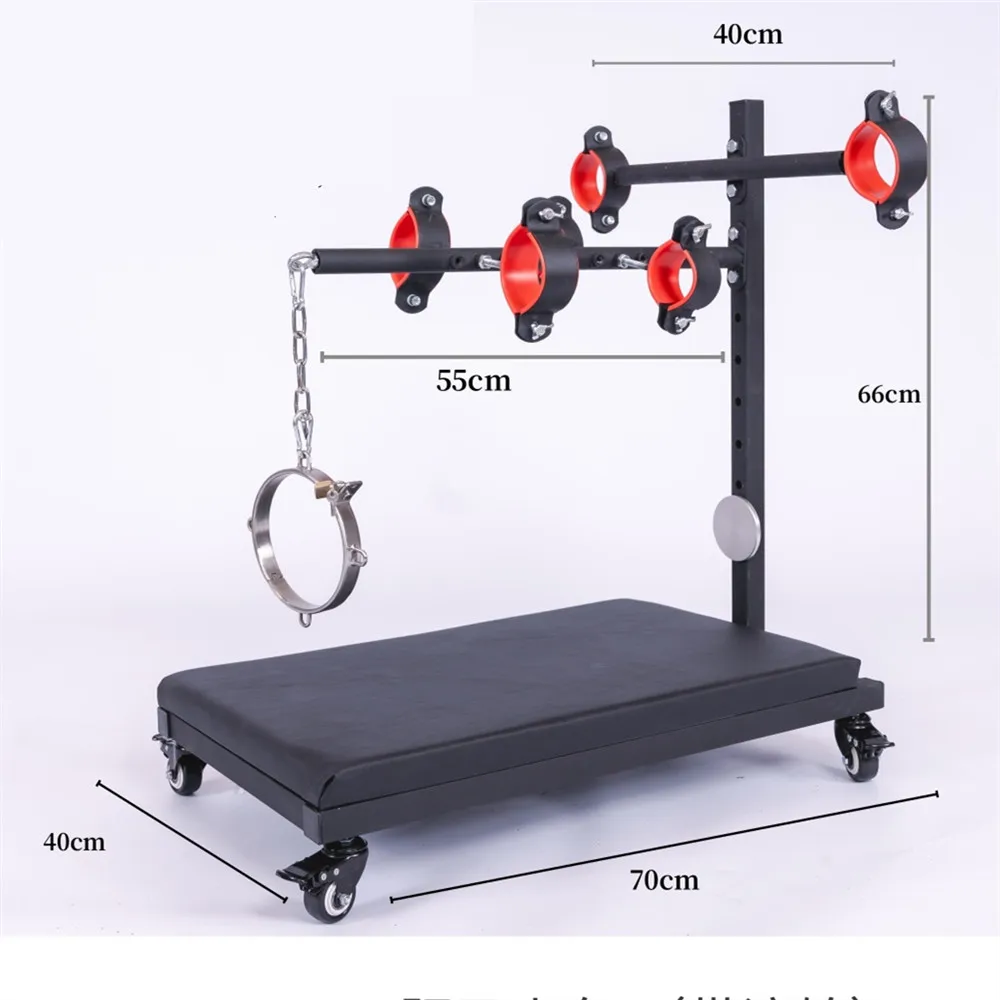 SM Slave Training Metal Bondage Rack Women Men Handcuffs Feet Shackles Sex Toys Adult Flirting Cosplay Props Sex Furniture