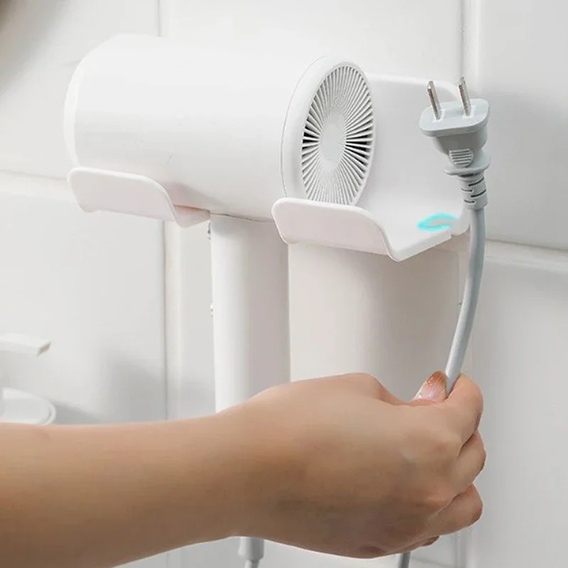 Hair Dryer Holder Wall Dryer Cradle Straightener Stand Hairdryer Organizer Box Toilet Blower Holder Shelf Bathroom Accessories