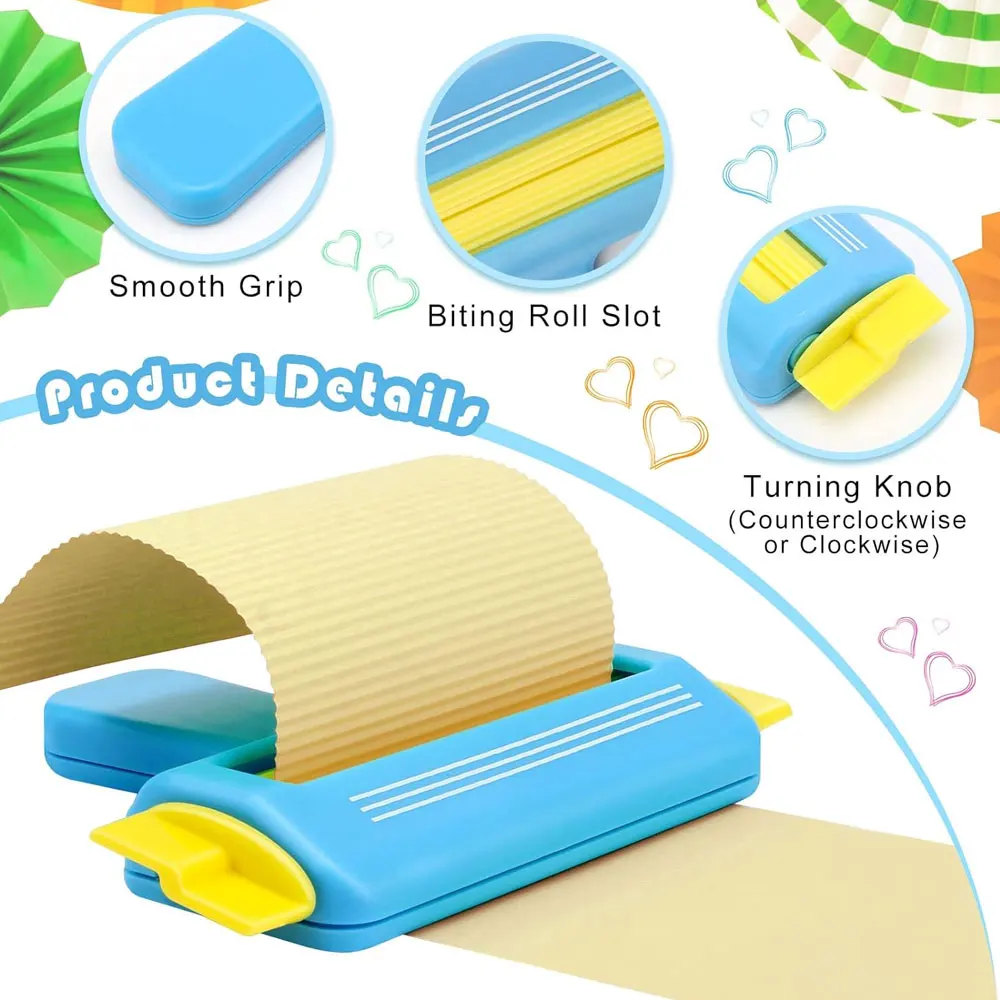Paper creasing tool, wave-shaped tool, small paper creasing device, suitable for DIY crafts and scrapbook making and decoration. - 3
