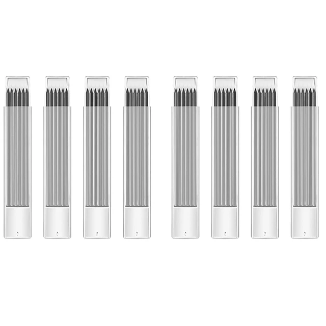  Hiboom 24 Pieces 2.8mm HB Refill for Carpenter Pencil, Study  Long Lasting Pencil for Mechanical Pencil Woodworking Construction (White,  Black) : Office Products