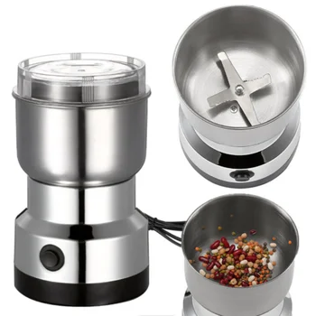 Kitchen Multifunctional 4 Blade Grain Grinder Coffee Chopping Home Electric Coffee Grinder Nut Bean Flavor Blender 1