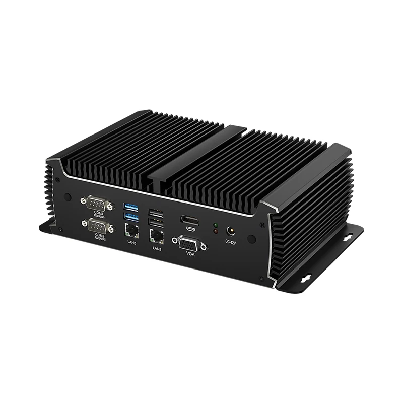 Helor Fanless Industrial Mini PC with Inter Core i5-1135G7 DDR4 Support Windows10/11 LINUX Pfense 3G/4G LTE WIFI Computer 3