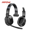 Mpow E65 2 in 1 Wireless Headphones Bluetooth 5.3 Dual/Single Office Headset with Microphone&Mute Switch 35H for Trucker Driver 1
