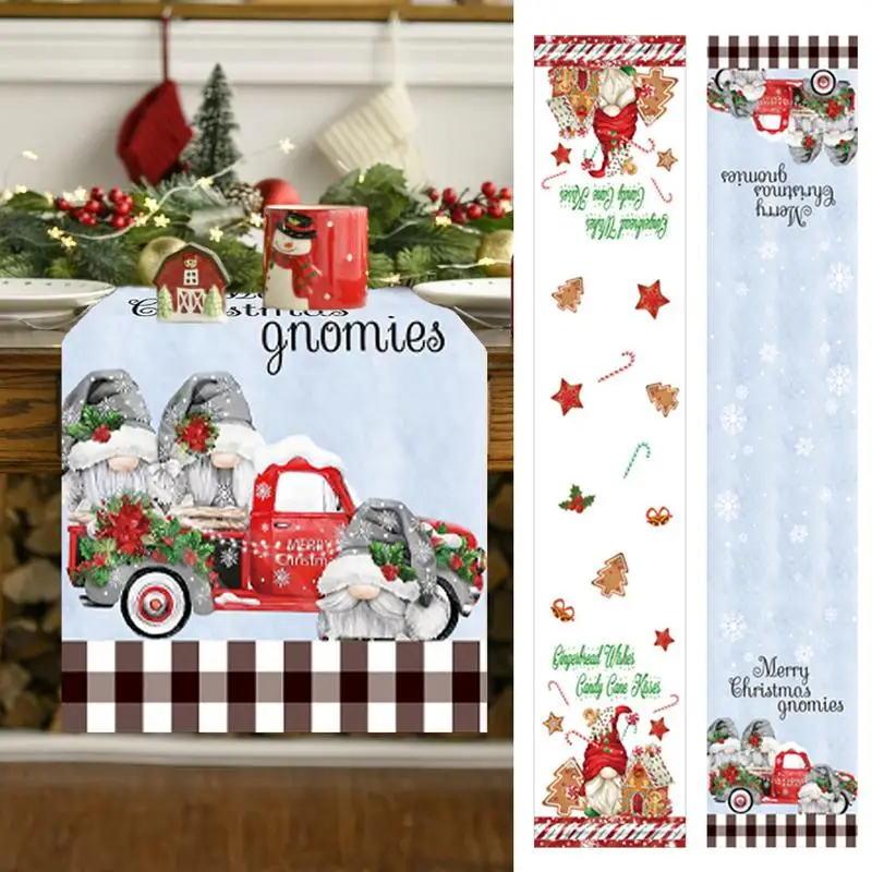 

Merry Christmas Decorations For Home 70x13 Inch Linen Decorative Table Runner 70x13 Inch Dinner Party Kitchen Winter Holiday