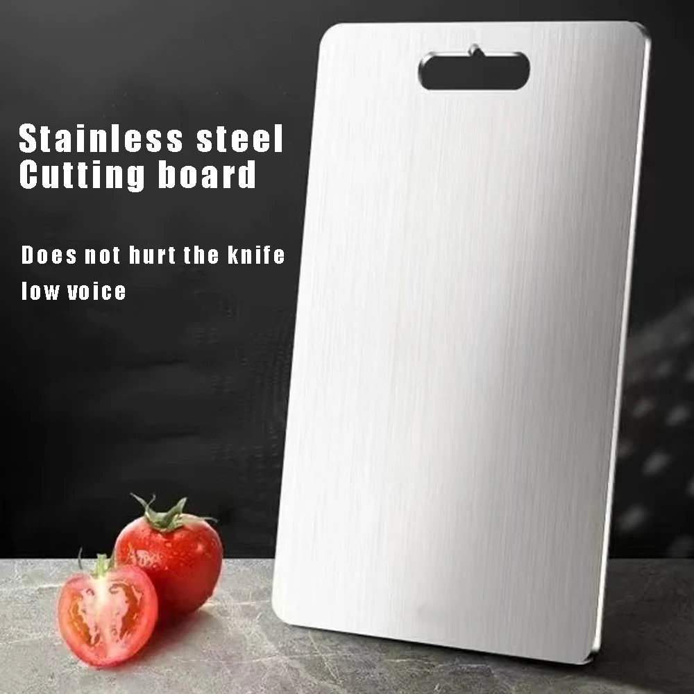 316 Stainless Steel Chopping Board Panel Kitchen Household Thickened Double Sided Cutting Board Home Block Kneading Dough