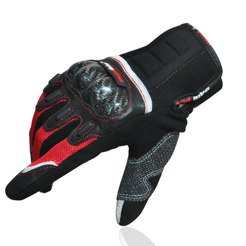 

Can Touch Anti-fall Non-slip Carbon Fiber Universal Motorcycle Gloves Full Finger Glove motorcyclist Summer Winter