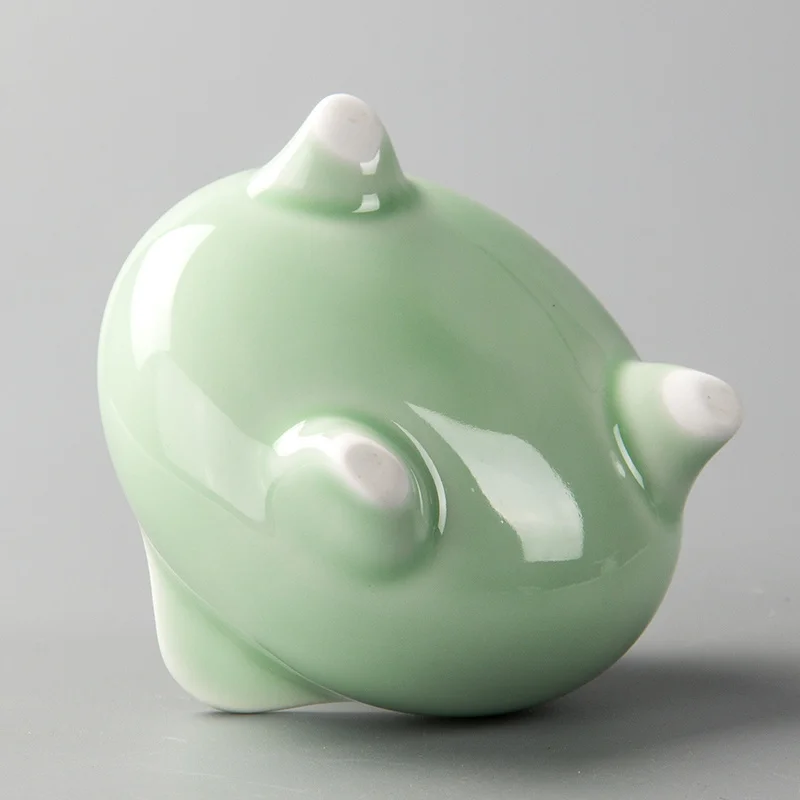 Tea Strainer Creative leaf shape porcelain Celadon Tea filter Kung Fu Infusor Teacup
